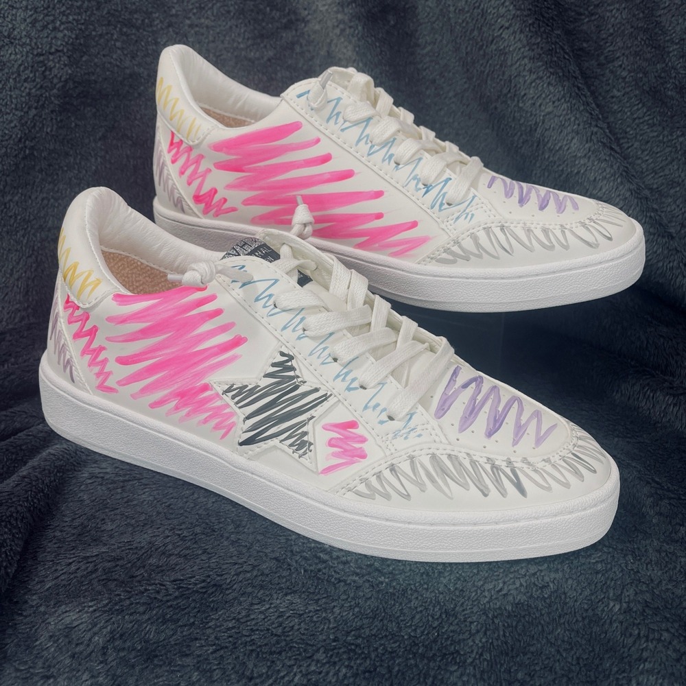 Vintage Havana Sneakers Women 11 White Scribble Star Low Top VH Original Design